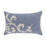 Aurora Blue Boudoir Decorative Throw Pillow 22"W x 13"L By J Queen