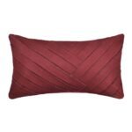 Bari Red Boudoir Decorative Throw Pillow 20" x 12"