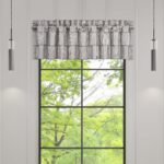 Brando Charcoal Straight Window Valance
