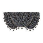 Middlebury Indigo Waterfall Window Valance By J Queen