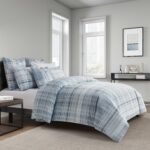 Pascal Blue 3 Piece Duvet Cover Set