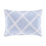 Rialto French Blue Boudoir Decorative Throw Pillow 19" x 13" By J Queen