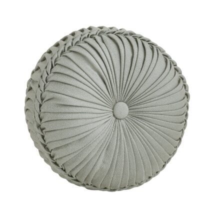 Rita Sage Tufted Round Decorative Throw Pillow 15" x 15"