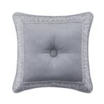 Sondra Powder Blue Square Decorative Throw Pillow 18" x 18"